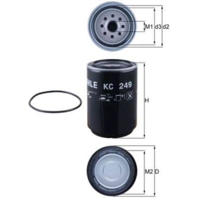 Brandstoffilter MAHLE KC 249D