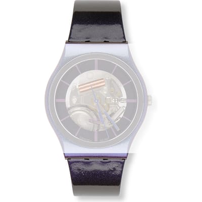 Swatch Plastic - Originals Medium (34mm) /Access/Solar/Musicall/Stop - G/SK/SL/SR/SS/SO28 AGV115A GV115 Purple Sunset Large band