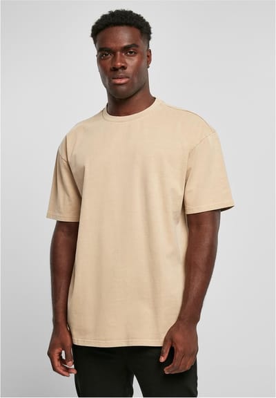 Urban Classics - Oversized Inside Out Heren T-shirt - XXL - Beige
