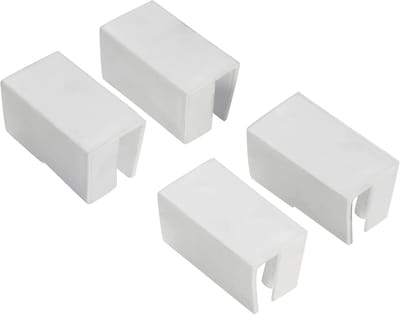 Reserve Kunststof Kappen voor Horrenframe (Set van 4) - Wit