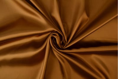 15 meter chiffon stof - Donker okergeel - 100% polyester