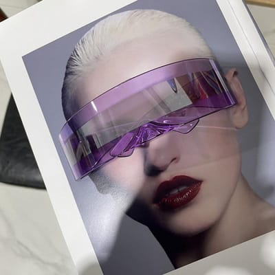 Dernières Lunettes de Soleil Masque Monobloc Enveloppantes Futuristes Nouveauté Lunettes Halloween Fête Lunettes de Soleil Fête Protection UV 400 Lunettes As shown in figure