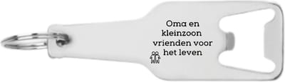 Akyol - oma en kleinzoon vrienden voor het leven flesopener - Vriendschap - oma & kleinzoon - rienden - familie - oma - kleinzoon - 105 x 25mm