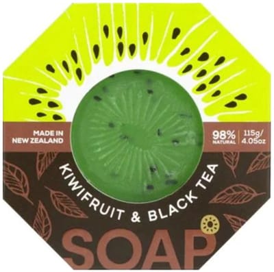 Wild Ferns - Kiwifruit & Zwarte Thee Zeep - 115g