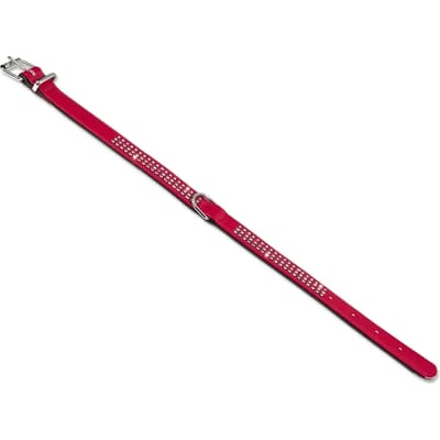 2-rijige hondenhalsband Nobby Pet Crystal