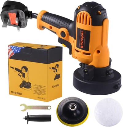 Polijstmachine Auto - Waxpolijstpad - Carrosserie Glanzen - Multifunctioneel Gebruik - 125 mm Schijf - Zwart