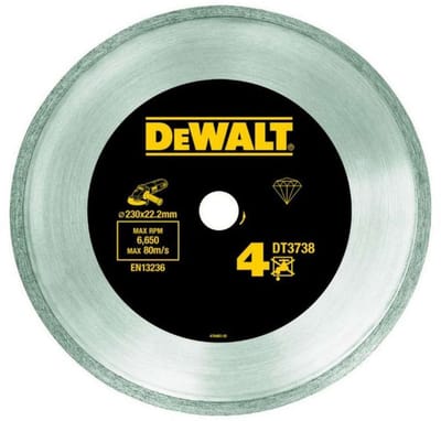 Dewalt DT3738-XJ Blade with continuous edge serration for cutting tiles