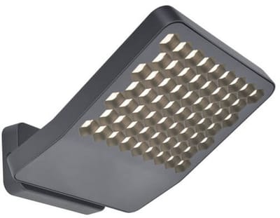 LUTEC Atlantis - LED wandlamp voor buiten - Anti-verblinding - Premium aluminium - 3200Lm krachtig licht - 4000K helder wit licht - IP54 extra weerbestendig - Donkergrijs