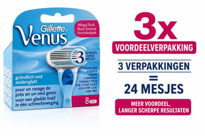 Gillette Venus Original Scheermesjes Vrouwen - 8 stuks - Voordeelverpakking 3 stuks