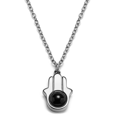 Unity | Zilverkleurige Roestvrijstalen Hamsa Hand Ketting