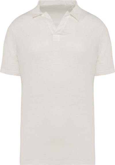Spasso Linnen herenpolo SP220 - Ivory - S