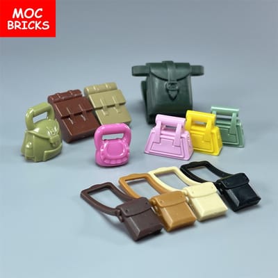 MOC Stenen Handtas Tas Rugzak Voor Bouwstenen Accessoires 93091 Monteert Deeltjes Kinderspeelgoed