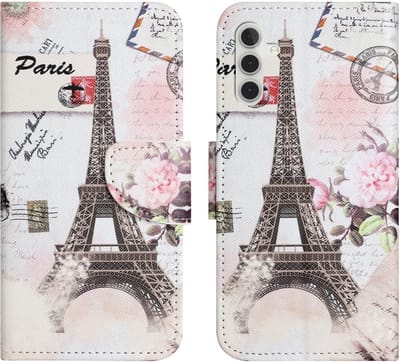 Coverup Hoesje - Geschikt voor Samsung Galaxy A17 / A26 Hoesje - Coverup Book Case - Eiffeltoren