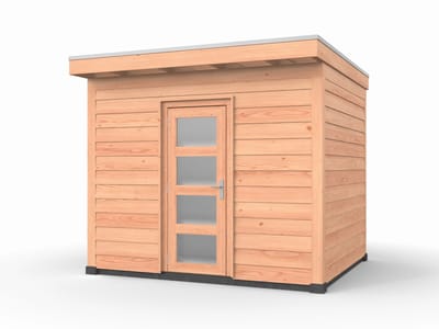 Douglas overkapping, 300 x 250, met schuur, Westwood Comfort Plus
