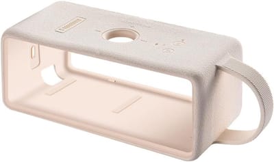 Beschermhoes Luidspreker - Draagbare Case - Muziek Luisteren Buiten - Waterdicht Ontwerp - 8 x 7 x 4 cm - Wit