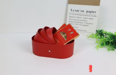 6 x Baby Wieg Vorm Geschenkdoos – 14.5*8.5*5cm - Rood - Ideaal voor Traktaties, Kleine Cadeautjes & Snoepjes – Babyshower / Geboorte / Doopsuiker