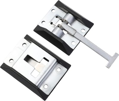 BESPORTBLE Deurslot met handvat deurhouder camper aanhanger vastzetter klephouder T-stijl toegangsdeursluiting voor caravans camper accessoires