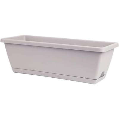 Rechthoekige Plantenbak Plastic Bloemen- en Groenteplantpotten Plantenbakken voor Balkon 43x19cm/16.7x7.5in