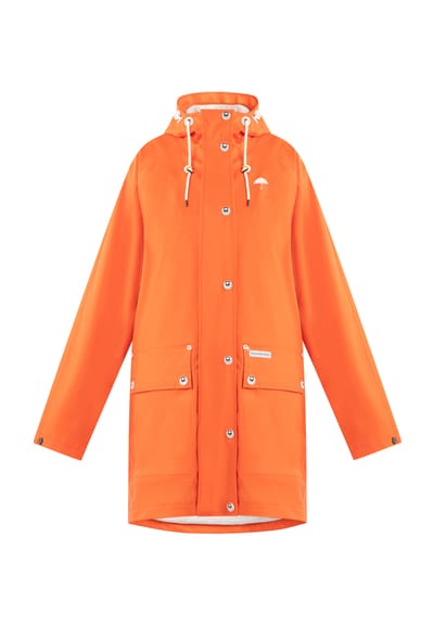 Schmuddelwedda Oversized mackintosh bridgeport Dames ORANJE ROOD-280