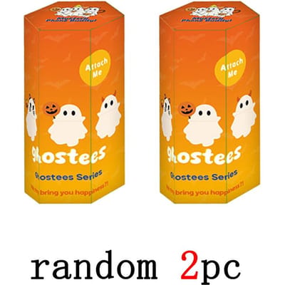 Perfecte Ghostees Halloween Spook Telefoonhanger Mini Verrassing Leuk Bureaubeeldje Schattig Spookdoosje Mysterie Vriendje voor Bureauaccessoires