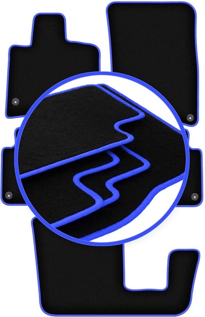 CARLUX-BLUE automatten voor: Audi Q7 I 4L SUV (2005-2015)