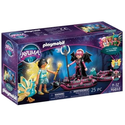 PLAYMOBIL Adventures of Ayuma Crystal Fairy en Bat Fairy met totemdieren - 70803