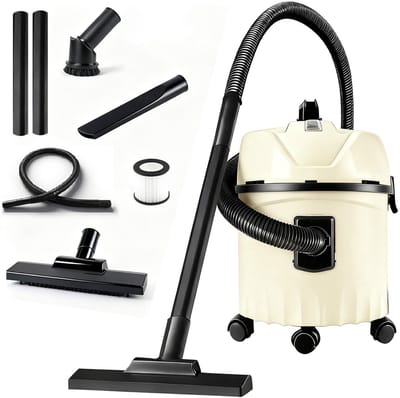 Fuegobird - Electric vacuum cleaner - krachtig 1400W - Grote capaciteit 16 L - 4 m cord - Blower connection - 6 accessoires - 1.5 m plastic hose - HEPA filterl - Bouwstofzuiger -Home Floor - Tapijtreiniger