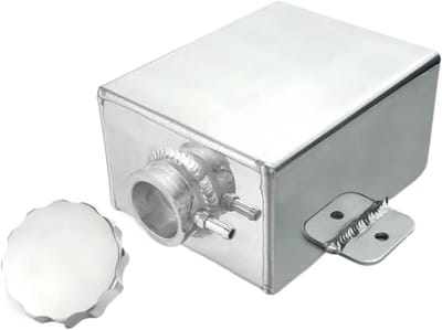 Koelvloeistofreservoir - Expansietank - Motoronderhoud - Voorkomt Lekkage - 1.2 Liter - Gepolijst Aluminium