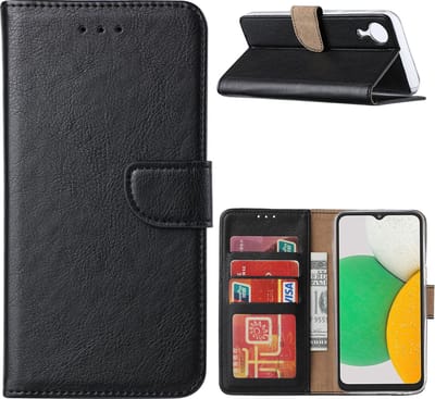 Hoesje Geschikt Voor Samsung Galaxy A03 Core Hoesje Zwart – Hoesje Geschikt Voor Samsung Galaxy A03 Core hoesje – Hoesje Geschikt Voor Samsung Galaxy A03 Core case – A03 Core Bookcase - Ntech