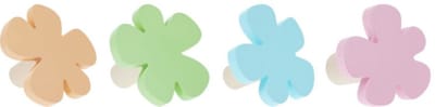 Home & Styling Kapstokken Bloemen - Set van 4 stuks - Multi