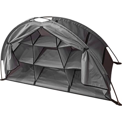 Organisateur de chaussures de camping 9 étagères organisation classée grande capacité pliable portable camping Folding grise