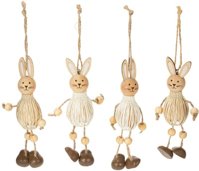 Paashaas decoratie hangende ornamenten voor feestelijke paasdecoratie