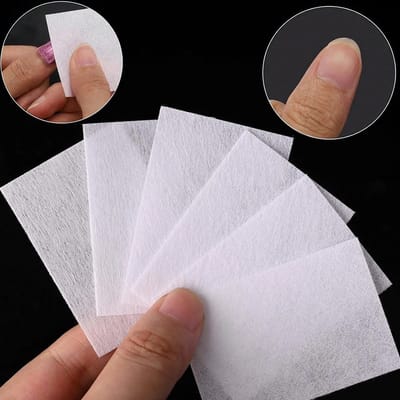 200 Stuks Nail wipes - Nagel doekjes - 6x4 cm - Gellak remover nageldoekjes - Nail cleaner - Gel nagellak verwijderen nagels - Lint free pads - Nail art - LOUZIR