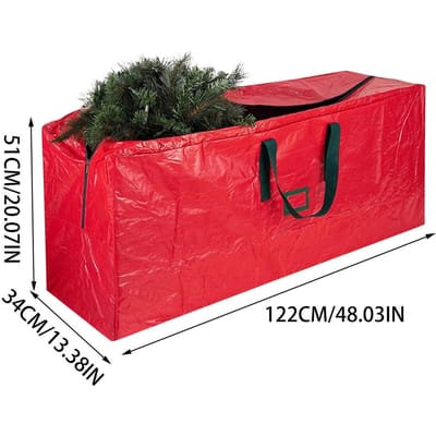 Opbergtassen voor kerstboom Organisator Tassen Waterdichte kerstopbergtassen Insectenbestendig Kerstdag Stofopbergtassen red