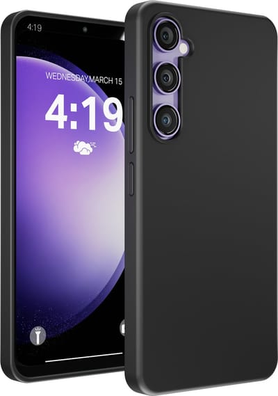 Hoesje geschikt voor Samsung S23 hoes zwart - backcover - optimale bescherming - zwart