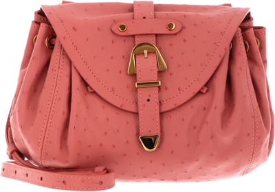 COCCINELLE Leren Schoudertas Alegoria Ostric Handbag Camelia Roze