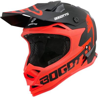 Bogotto V321 Soulcatcher Rood Zwart Crosshelm - Helm