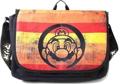 Nintendo - Super Mario Retro Striped Messenger Bag