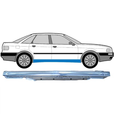 Volledige dorpel voor Audi 80 B3 1986-1991 / Rechts