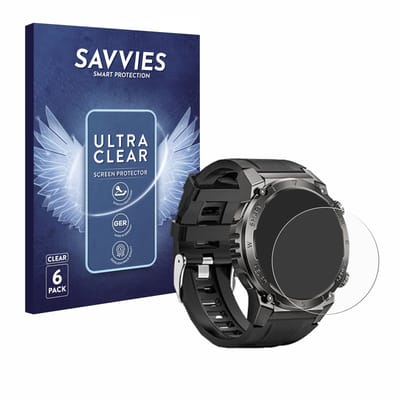 Savvies - Screenprotector voor Dekelife G55 1.46" - Folie Beschermfolie transparant 6 Stuks