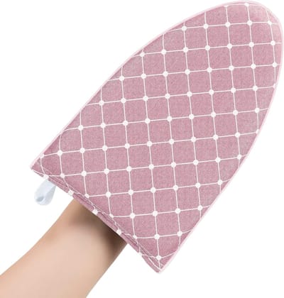 Stoomstrijkhandschoenen voor kleding, anti-stoomhandschoenen, hittebestendige stoomstrijkhandschoenen voor kleding, stoomstrijkaccessoires voor kleding - roze