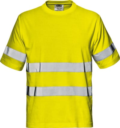 SIR SAFETY LIGHT MISTRAL Hi Vis Reflecterend Korte mouw Werk T-shirt HEREN Geel - Ademend - 150 g/m² - Reflecterende Band