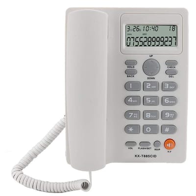 Dailygoods- Telefoon met bel-ID-weergave - Vaste Telefoon - Handsfree - Snelkeuze - Mute-schakeling - Betrouwbaar zonder batterij