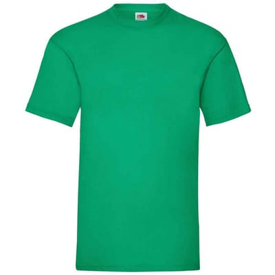 Fruit of the Loom Heren Valueweight T-Shirt (Kelly Groen)
