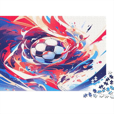 Voetbal Puzzel - Legpuzzel Volwassenen - Ontspanning Thuis - Hoge Kwaliteit Print - 75 x 50 cm - Stijl 12