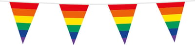 Vlaggenlijn Regenboog 10m - Verjaardag Feest Party Festival Poolparty Decoratie
