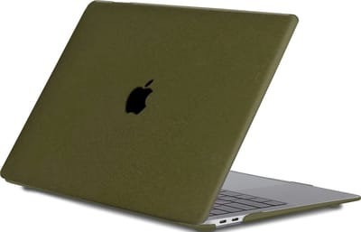 Lunso Geschikt voor MacBook Pro 16 inch (2019) cover hoes - case - Sand Army Green