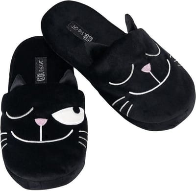 Moses Sloffen Ed, The Cat Polyester/rubber Zwart Maat 36-42