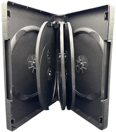 Allecto - Dvd Case voor 8 Discs - 10 Stuks - Duurzaam en Compact