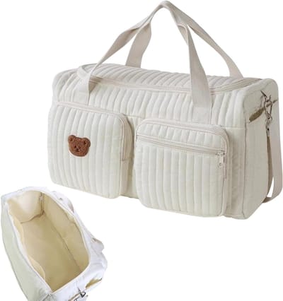 Reisluiertas - Opbergtas kinderwagen - Weekendtrips - Grote capaciteit - 20 x 25 x 5 cm - Grijs